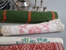 Diverse textil & nysilver m.m.