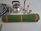 Diverse textil & nysilver m.m.
