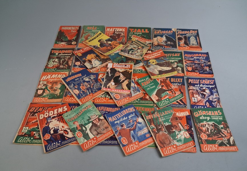 Alibi-Magasinet, 37st, 1947-1957.