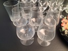 Diverse glas. Bl.a Arcoroc tallrikar.