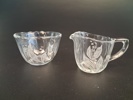 Sockerskålar & gräddkannor, glas.