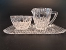 Sockerskålar & gräddkannor, glas.