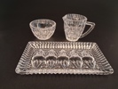 Sockerskålar & gräddkannor, glas.