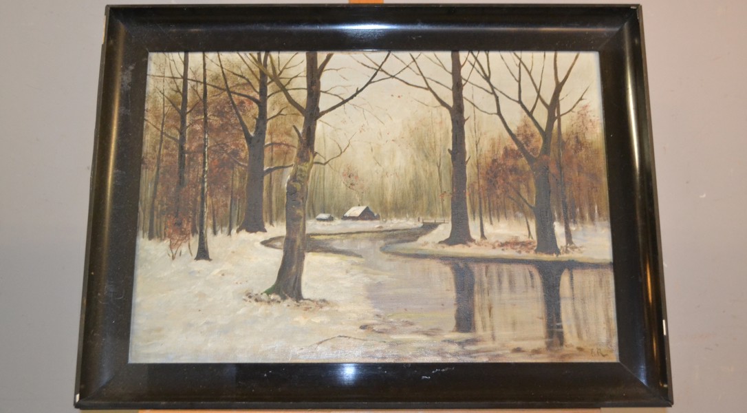 CARL TÖRNGREN. Olja på duk, signerad CR.