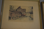 ERNST HÄLLGREN. 4 Etsningar, signerade.