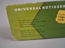 UNIVERSAL ROTTISERI. ROTTISERIE KIT.