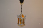 Taklampa. Blyinfattat glas.