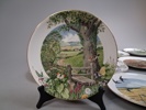 PETER BANETT. 12 Samlartallrikar, Royal Worcester.