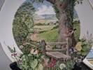 PETER BANETT. 12 Samlartallrikar, Royal Worcester.