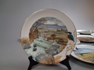 PETER BANETT. 12 Samlartallrikar, Royal Worcester.