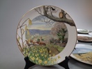 PETER BANETT. 12 Samlartallrikar, Royal Worcester.