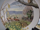 PETER BANETT. 12 Samlartallrikar, Royal Worcester.