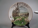 PETER BANETT. 12 Samlartallrikar, Royal Worcester.