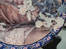 LENE LIU. 9 Samlartallrikar, Porslin. Blomstermotiv.