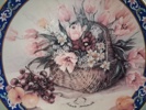 LENE LIU. 9 Samlartallrikar, Porslin. Blomstermotiv.