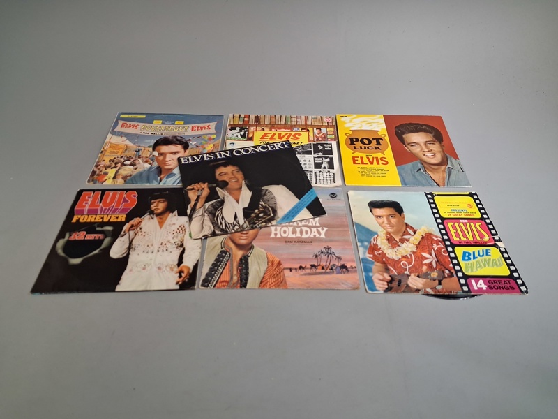 ELVIS PRESLEY. 7 Vinylskivor.