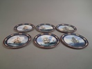6 Samlartallrikar, "Skepp", Royal Doulton.