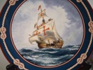 6 Samlartallrikar, "Skepp", Royal Doulton.