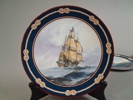 6 Samlartallrikar, "Skepp", Royal Doulton.