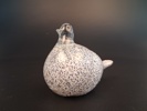 Skulptur. "Fågel", Glas, Etikettmärkt: Polar glasbruk AB, Haparanda.