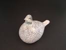 Skulptur. "Fågel", Glas, Etikettmärkt: Polar glasbruk AB, Haparanda.