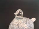 Skulptur. "Fågel", Glas, Etikettmärkt: Polar glasbruk AB, Haparanda.