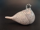 Skulptur. "Fågel", Glas, Etikettmärkt: Polar glasbruk AB, Haparanda.
