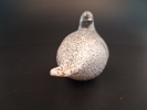 Skulptur. "Fågel", Glas, Etikettmärkt: Polar glasbruk AB, Haparanda.