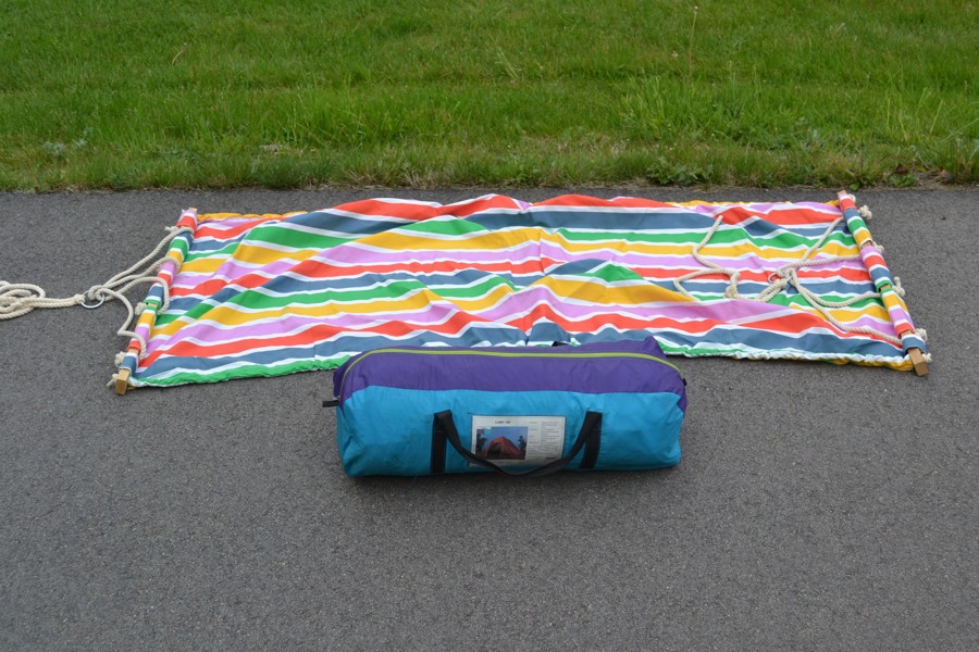 4 Mans-tält & hängmatta.