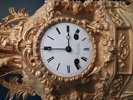 BORDSPENDYL. Viel & Delrus, Förgylld brons, 1800-talet.