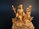 BORDSPENDYL. Viel & Delrus, Förgylld brons, 1800-talet.