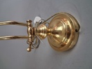 Bordslampa. snäcklampa. art deco stil, mässing, 1900-talet.