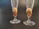 2 Champagneglas. "Neptus", Darryle Hinz. Royal Copenhagen.