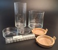 Diverse glas. Bl.a stora Cylindrar.