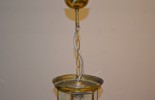 Tak/utelampa. Gulmetall & glas, 1900-talet.