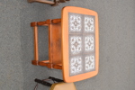 Pall, blomsterpall & bord.