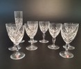 GUNNAR CYREN. 8 Vinglas & 1 Champagneglas. "Karolina", Orrefors.