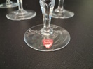 GUNNAR CYREN. 8 Vinglas & 1 Champagneglas. "Karolina", Orrefors.