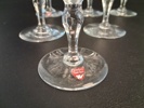 GUNNAR CYREN. 8 Vinglas & 1 Champagneglas. "Karolina", Orrefors.