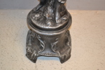 Golvlampa. Plast & glaskupa. Troligtvis Polen.
