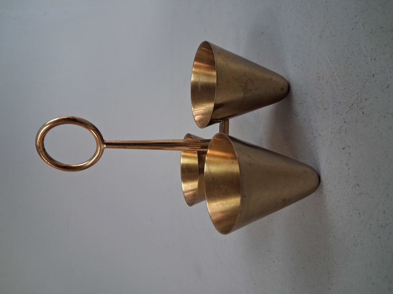 GUNNAR ANDER. Skål, mässing, Ystad metall, 1960-talet, signerad GA Made in Sweden.