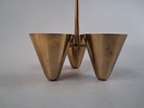 GUNNAR ANDER. Skål, mässing, Ystad metall, 1960-talet, signerad GA Made in Sweden.