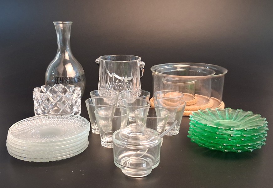 Diverse glas. Bl.a Bodum.