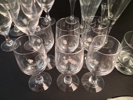 Diverse glas. Bl.a Arcoroc tallrikar.