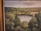 ANSELM PAULSSON. Olja på duk. Landskapsmotiv, signerad & daterad 1951.