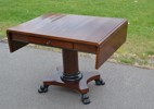Klaffbord på pelare. 1930-Talet, 2 lådor, proveniens Guntorp Blekinge.