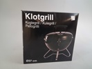 Klotgrill. Oanvänd.
