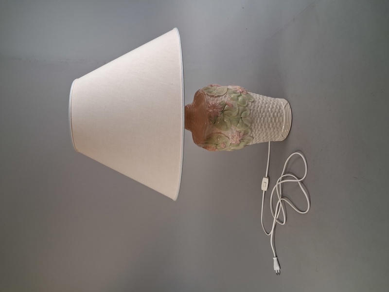 Bordslampa. Jugend, Majolika.
