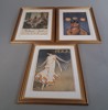 3 Inramade strix-tidningar, 1903, 1917 & 1926.