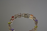 Armband med stenar. Sterlingsilver 925, vikt 12,4 gram.